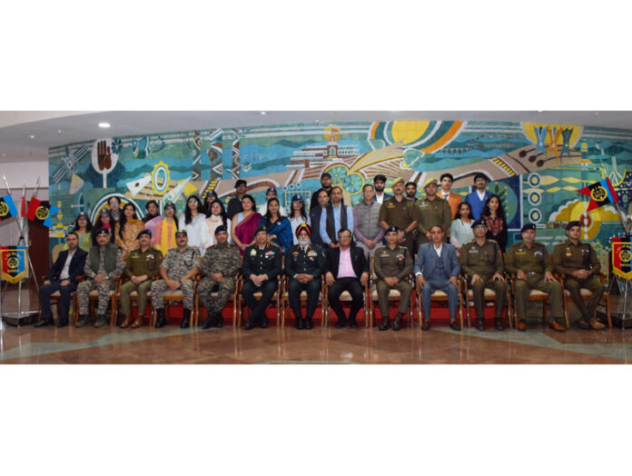 SMVDU Vice-Chancellor and others during the event commemorating birth anniversary of Sardar Patel.