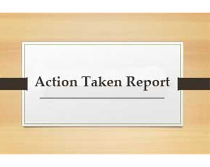 Action Taken Report