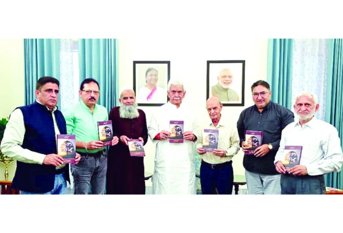 LG releasing books written by Dr Jitendra Udhampuri on Wednesday. LG releasing books written by Dr Jitendra Udhampuri on Wednesday.
