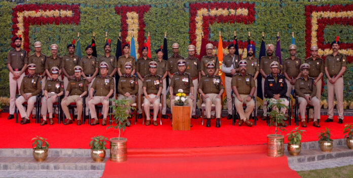 CISF honoured 19 personnel with DG’s disc for bravery during Operation Sindoor posing for a group photograph. CISF honoured 19 personnel with DG’s disc for bravery during Operation Sindoor posing for a group photograph.