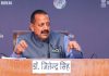 Union Minister Dr Jitendra Singh briefing the media at New Delhi.