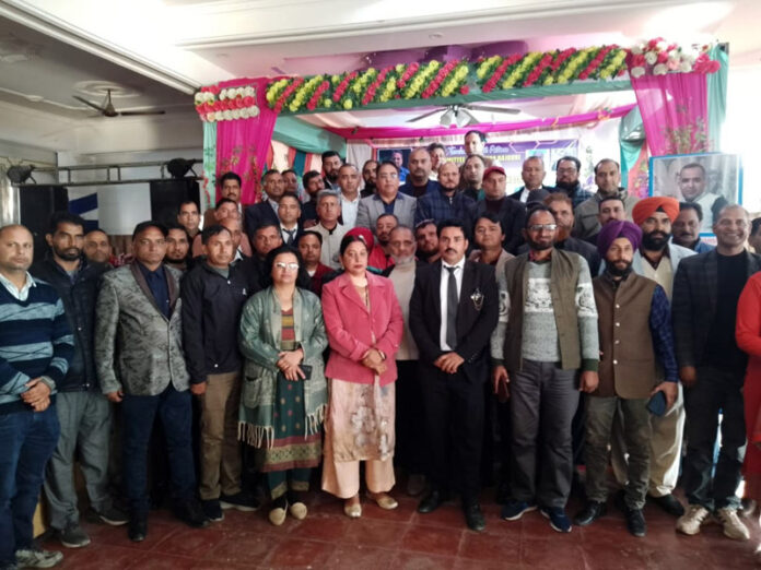 CEO Rajouri with members of JKTJAC during one-day convention at Nowshera on Sunday. CEO Rajouri with members of JKTJAC during one-day convention at Nowshera on Sunday.
