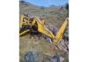 A JCB machine in gorge in Chandak area of Poonch. -Excelsior/ Waseem