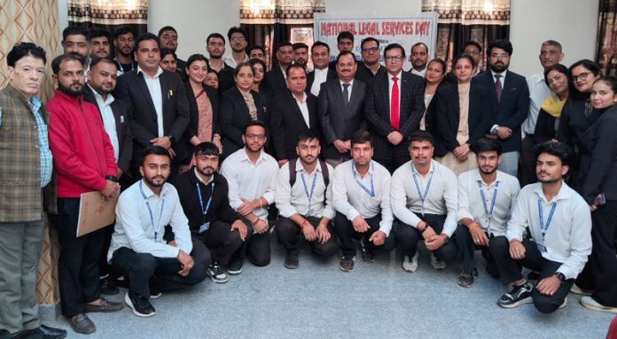 Judges and others during celebration of Legal Services Day at Udhampur. Judges and others during celebration of Legal Services Day at Udhampur.