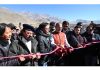 LG Kavinder Gupta inaugurating lift irrigation scheme in Kargil.