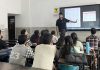 Students attending a workshop organized by SR College in Jammu.