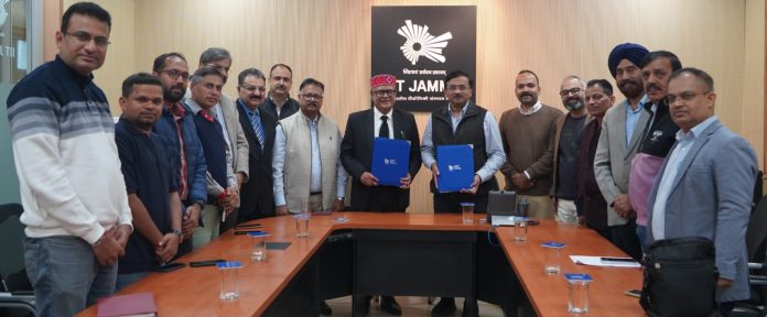 Prof Manoj Singh Gaur (Director, IIT, Jammu), Prof Pragati Kumar (Vice Chancellor, SMVDU) and others at the signing of MoU. Prof Manoj Singh Gaur (Director, IIT, Jammu), Prof Pragati Kumar (Vice Chancellor, SMVDU) and others at the signing of MoU.