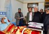 LG Sinha visits injured victims of Nowgam Police Station Blast at Ujala Hospital