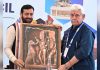 LG Manoj Sinha with Haryana CM Nayab Singh Saini in Faridabad on Monday.