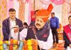 Union Minister Dr Jitendra Singh speaking after inaugurating new KV at Ramkot in Kathua district on Sunday.