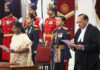 President Droupadi Murmu administers the oath of office to newly appointed CJI Surya Kant in New Delhi on Monday. (UNI)