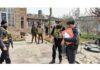 A house of JeI member being searched in Pulwama on Thursday. -Excelsior/Younis Khaliq