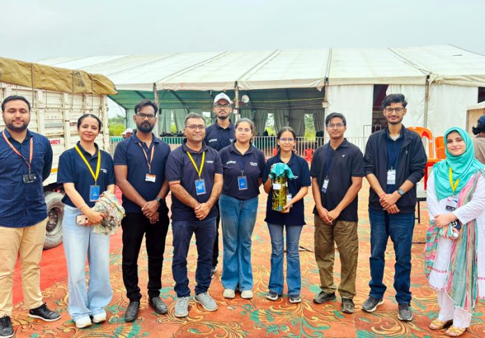 Central University of Jammu ASTRO Team posing along with trophy. Central University of Jammu ASTRO Team posing along with trophy.