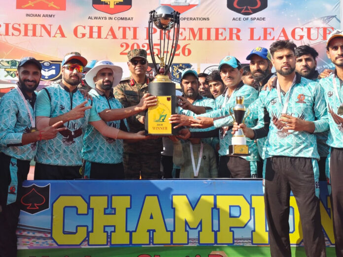 Winning team posing along with trophy. -Excelsior/Imran