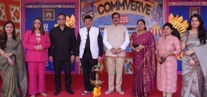 Dignitaries posing during lamp lighting ceremony. Dignitaries posing during lamp lighting ceremony.