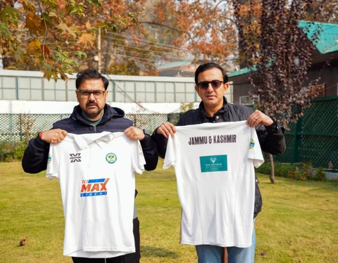 Minister Satish Sharma launching J&K Pickleball Team Jersey ahead of National tournament.