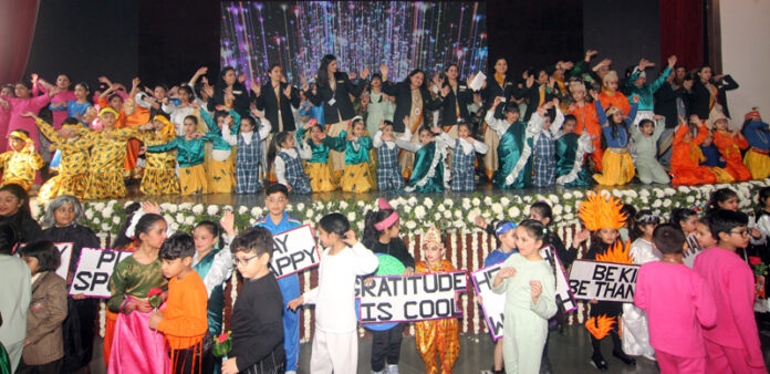 Jodhamal students of junior wing performing during Annual Day event.