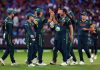 Australian team celebrating victory over India in 2nd T20I at Melbourne