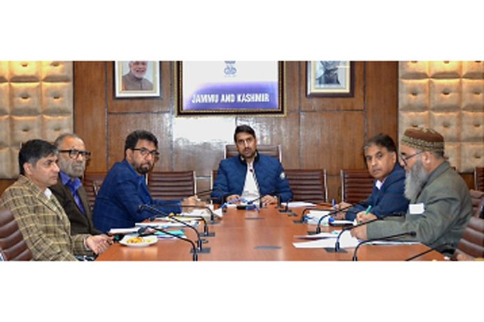 Secretary RDD chairing a meeting on Friday.