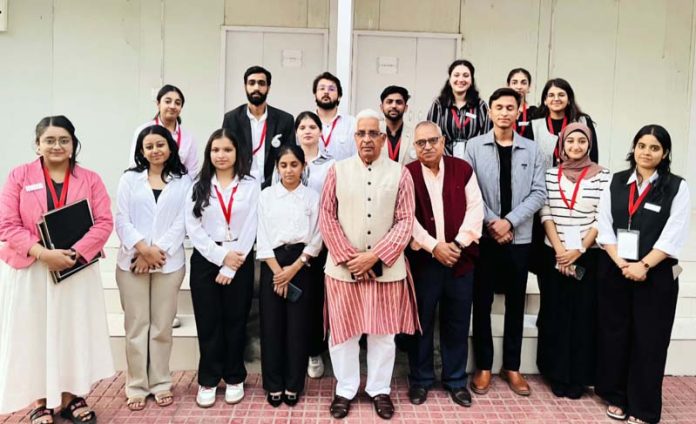 JU Vice-Chancellor with the participants of YuvaConverse'25. JU Vice-Chancellor with the participants of YuvaConverse'25.