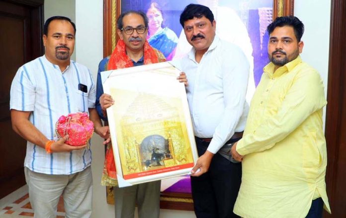 Shiv Sena J&K chief, Manish Sahni meeting party national president, Uddhav Thackeray in Mumbai. Shiv Sena J&K chief, Manish Sahni meeting party national president, Uddhav Thackeray in Mumbai.