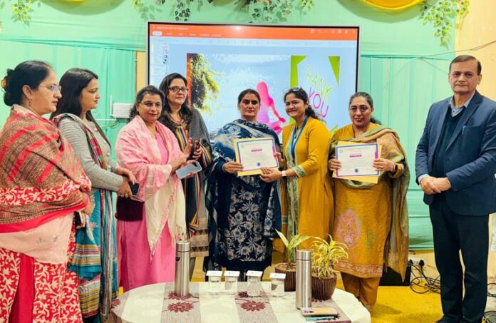 Ayurvedic experts along with faculty of GDC RS Pura during an event at College premises.