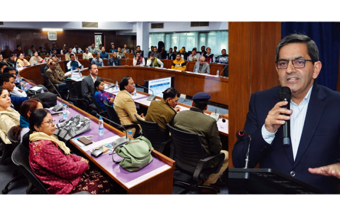 Dr Zabeer Ahmed, Director, CSIR-IIIM addressing a meeting in Jammu on Friday.