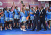 Indian Women’s Kabaddi team celebrating after winning the World Cup in Dhaka.