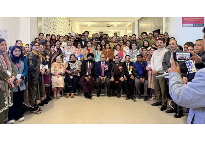 Dignitaries during a Professional Development Management Programme in Jammu.
