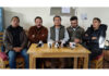 LBA Spokesperson and Leh Apex Body members addressing media.