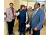 Saurabh Bhagat inspecting Legal Metrology labs in Jammu on Sunday.