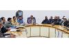 Minister Javed Rana chairing a meeting on Thursday.