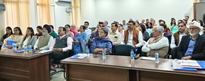 Principals of various higher secondary schools attending a meeting on DYD program at JU.