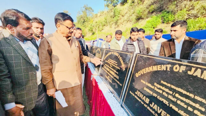 Minister Javed Rana inaugurating a project in Mankote on Tuesday. Minister Javed Rana inaugurating a project in Mankote on Tuesday.