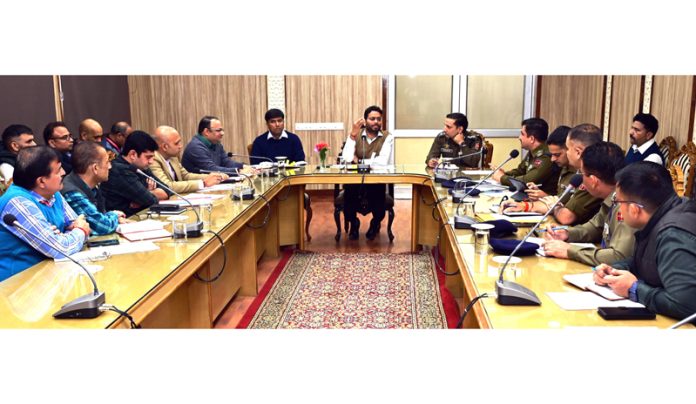 CEO SMVD Shrine Board chairing a meeting on Monday.