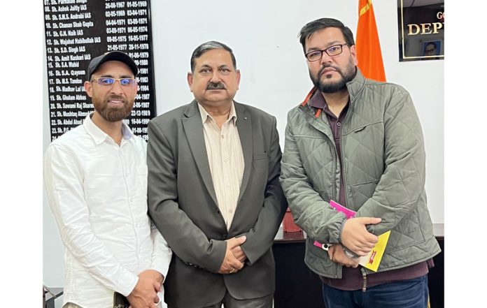 Members of JKCAG during their meeting with DC Poonch on Tuesday.