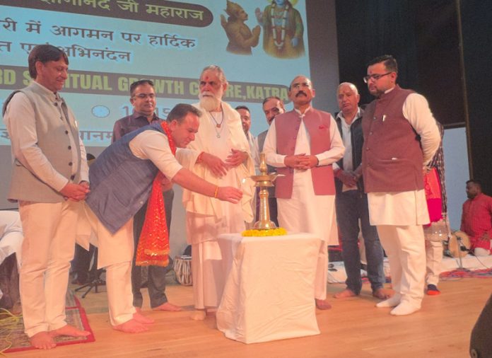 MLA Sunil Sharma lighting the traditional lamp during a function on Thursday. MLA Sunil Sharma lighting the traditional lamp during a function on Thursday.