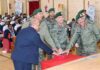 Northern Army Commander Lt Gen Pratik Sharma inaugurating Project Sena Sarthi in Leh on Friday.