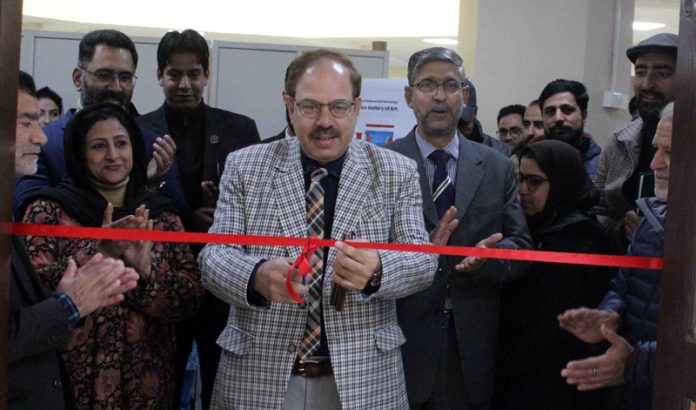 Vice-Chancellor of IUST inaugurating an art exhibition as part of Foundation Week celebration. Vice-Chancellor of IUST inaugurating an art exhibition as part of Foundation Week celebration.