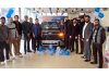 Masarat Hashim along with others launching new Hyundai Venue in Srinagar.