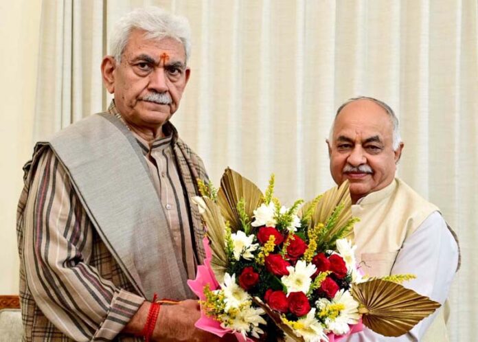 MLA Reasi meeting LG on Sunday.