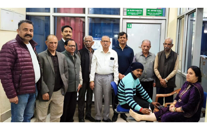 Senior members of SVMMCH during BMD test camp at the hospital.