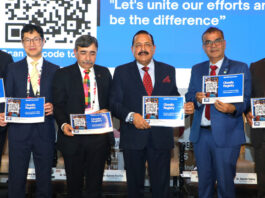 Union Minister Dr Jitendra Singh releasing the National Obesity Registry for Citizens during "Asia Oceania Conference on Obesity" at New Delhi on Saturday. Also seen are leading medical experts and endocrinologists including Dr Kyoung Kon Kim, Dr Volkan Yumuk and Dr Shashank Joshi.