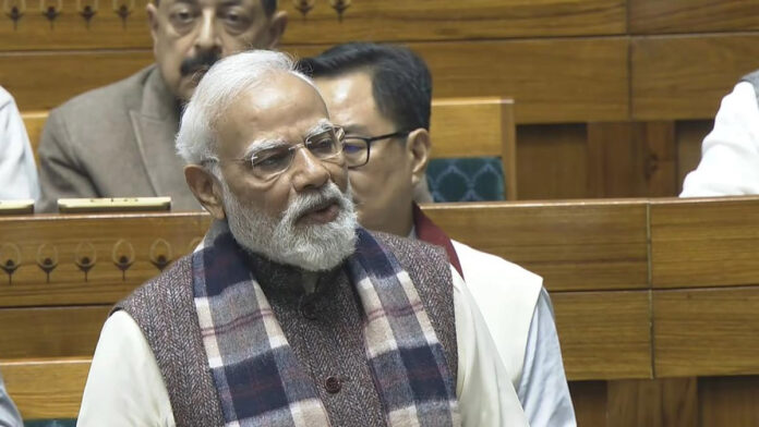 PM Modi in LS