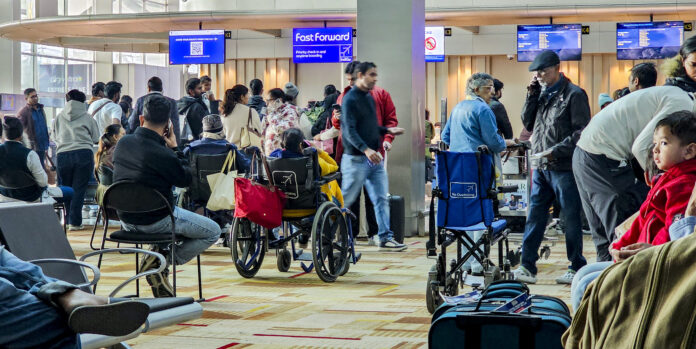 IndiGo crisis: Passengers at Delhi airport