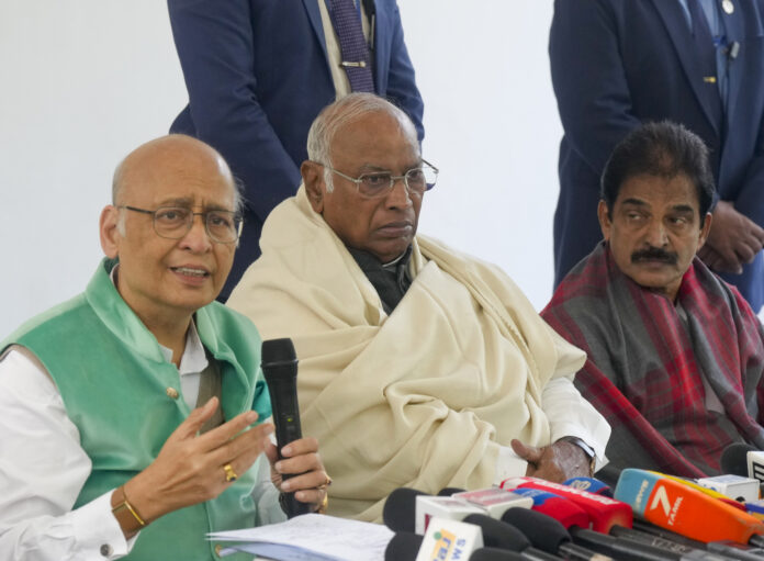 Congress press conference in Delhi