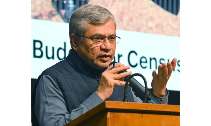 Union Minister Ashwini Vaishnaw during Cabinet decision briefing at NMC in New Delhi on Friday. (UNI) Union Minister Ashwini Vaishnaw during Cabinet decision briefing at NMC in New Delhi on Friday. (UNI)