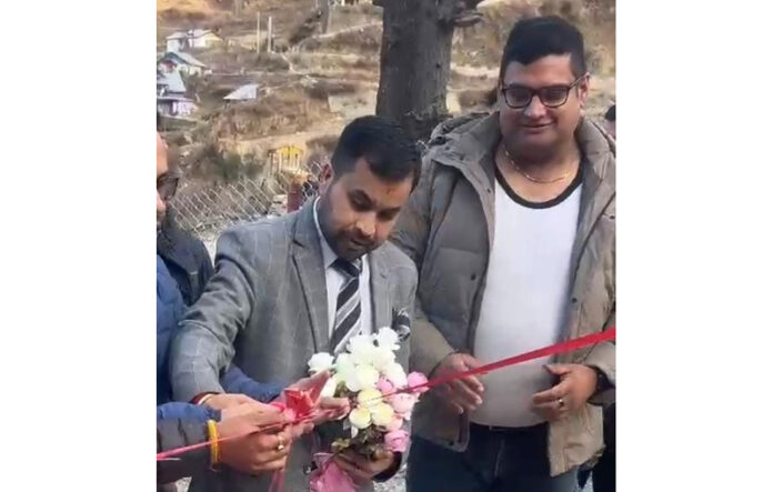 NATF chairman Vishal Chopra inaugurating youth initiative programme in Bhaderwah on Monday.