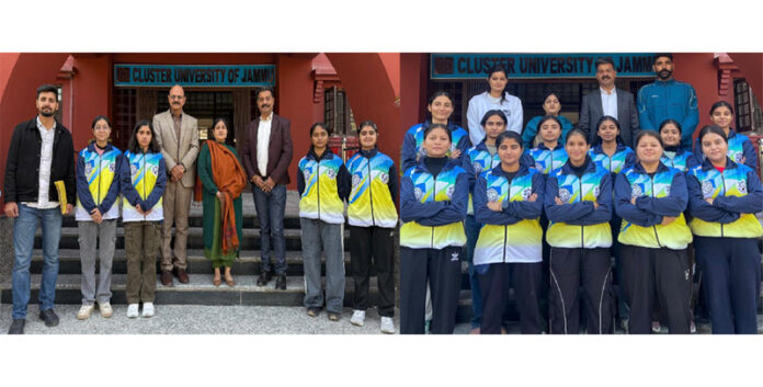 Volleyball and Badminton teams posing along with management. Volleyball and Badminton teams posing along with management.