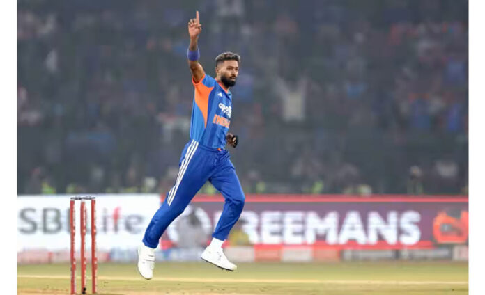 Hardik Pandya celebrating after taking a wicket against South Africa in Ist T20I in Cuttack. Hardik Pandya celebrating after taking a wicket against South Africa in Ist T20I in Cuttack.